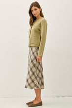 Load image into Gallery viewer, Lt. Olive Gold Button Cardigan Top