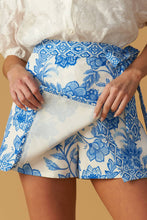 Load image into Gallery viewer, White/Blue Printed Skort