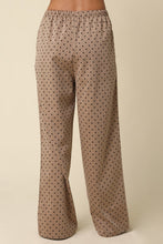 Load image into Gallery viewer, Mocha/Black Polka Dot Pants