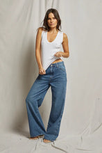 Load image into Gallery viewer, Perfect White Tee White Luxe Rib U-Neck Tank