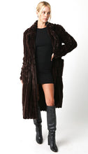 Load image into Gallery viewer, Brown Faux Fur Long Coat