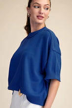 Load image into Gallery viewer, Relaxed SS Sweater Royal