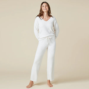 Softies Almond Marshmallow V-Neck Lounge Set