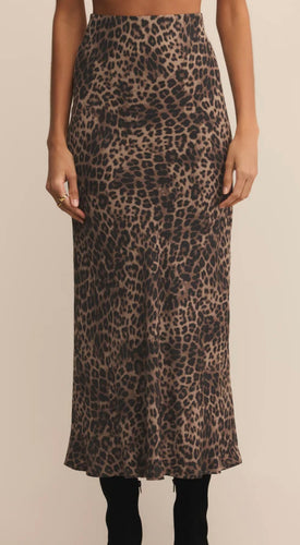 Z Supply Desert Tan Izabel Leopard Skirt