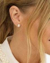 Load image into Gallery viewer, Melinda Maria Hello Gorgeous 8mm Studs- Gold/White