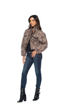 Load image into Gallery viewer, Leopard Quilted Lissandra Bomber Jacket