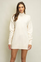 Load image into Gallery viewer, Ivory Longsleeve Vneck Sweater Dress