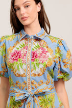 Load image into Gallery viewer, Lt. Blue Multi Print Midi Dress