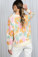 Load image into Gallery viewer, Cream Multi Floral Sweater