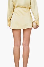 Load image into Gallery viewer, Butter Yellow Satin Mini Skirt