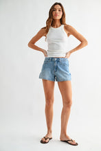 Load image into Gallery viewer, JUSA Lt. Denim Mid Rise Short