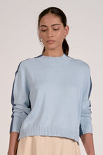 Load image into Gallery viewer, Light Teal Colorblock Sweater