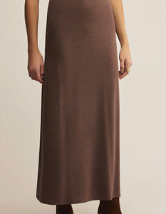 Z Supply Demure Maxi Skirt-Suede