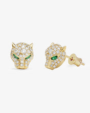 Load image into Gallery viewer, Melinda Maria Gold Jaguar Pave Studs
