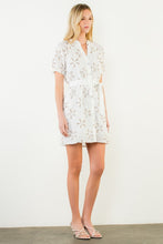 Load image into Gallery viewer, Cream Embroidered Belted Dress (THML)