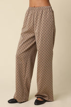 Load image into Gallery viewer, Mocha/Black Polka Dot Pants