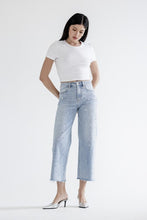 Load image into Gallery viewer, Grizzlies Blue HR Wide Leg Embellished Jeans
