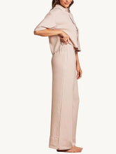 Load image into Gallery viewer, Barefoot Dreams Feather Washed Satin Jacquard Wide Leg Pants