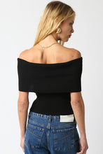 Load image into Gallery viewer, Black Ribbed OTS Top