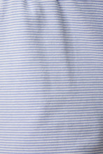 Load image into Gallery viewer, Lt. Blue/Cream Mock Neck Striped Top + Short Set
