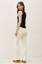 Load image into Gallery viewer, Black Fitted Ribbed Tank Top