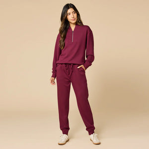 Softies Cherry Cola DreamTech 1/4 Zip Jogger Set