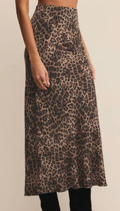 Z Supply Desert Tan Izabel Leopard Skirt