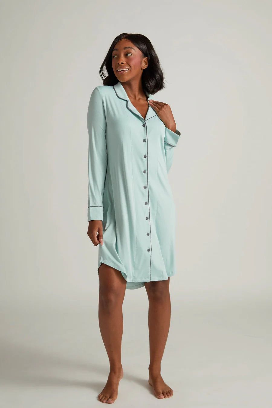 Faceplant Aqua Boyfriend Nightshirt