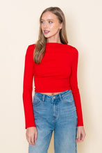 Load image into Gallery viewer, Red Slim Bell Slv Top
