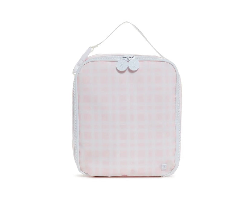 TRVL Insulated Lunch Bag- Pimlico Plaid Pink