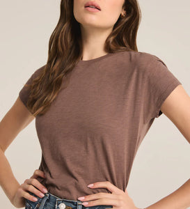 Z Supply Deep Taupe Modern Slub Tee