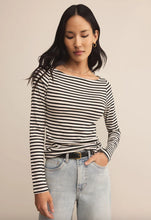 Load image into Gallery viewer, Z Supply Black Pristine Striped Tee