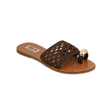 Load image into Gallery viewer, MIA Tiva Brown Woven Sandal