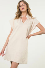 Load image into Gallery viewer, Cream SS Textured Dress