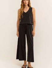 Load image into Gallery viewer, Z Supply Black Scout Jersey Flare Pant