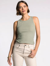 Load image into Gallery viewer, Soft Ribbed Tank Seagrass