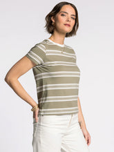 Load image into Gallery viewer, Soft SS Tee Green/Ivory