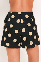 Load image into Gallery viewer, Black/Taupe Polka Dot Skort