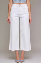 Load image into Gallery viewer, Hidden White Cropped Wide Leg Nori Jean