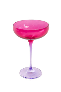 Estelle Colorblock Champagne Coupe Set of 6