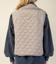 Load image into Gallery viewer, Stone Taupe Quilted Vest