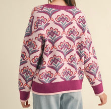 Load image into Gallery viewer, Plum Multi Print Sweater