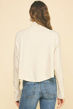 Load image into Gallery viewer, Button Detail LS Knit Sweater Oatmeal