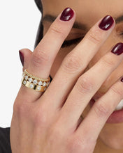 Load image into Gallery viewer, Melinda Maria Ashley Venice Ring-Gold/White