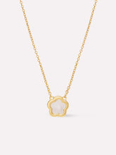 Load image into Gallery viewer, Ana Luisa Mother of Pearl Inlay Flower Pendant- Saya Necklace