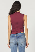 Load image into Gallery viewer, Shaunee Leather Slvls Top Maroon