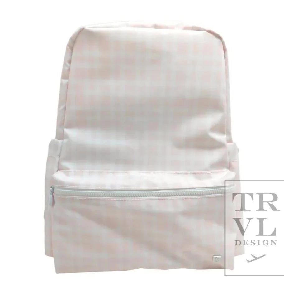 TRVL Backpacker- Pimlico Plaid Pink