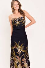 Load image into Gallery viewer, Deep Purple Floral Maxi Dress