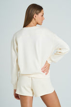 Load image into Gallery viewer, Ivory Scuba Sweatshirt/Short Set