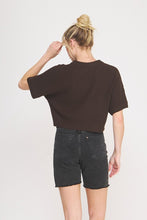 Load image into Gallery viewer, Brown Super Soft Relaxed SS Sweater